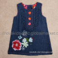 Fancy Children wear Baby Girls skirt short sleeve dress with embroider